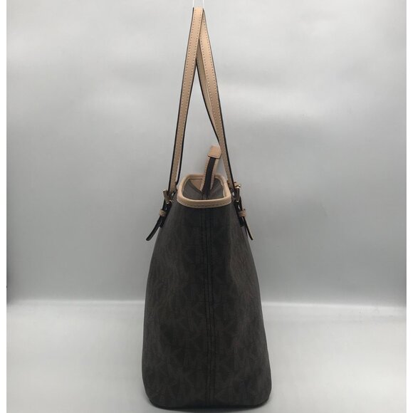 Michael Kors Jet Set Signature Coated Canvas Tote - Picture 4 of 11